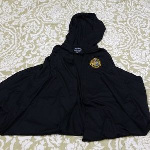 Harry Potter hooded Cape with neck clasp black